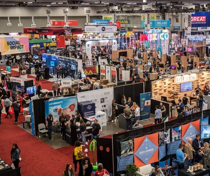 Trade show floor